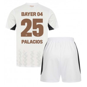 Bayer Leverkusen Exequiel Palacios #25 Bortatröja Barn 2024-25 Kortärmad (+ Korta byxor)