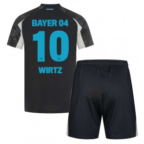 Bayer Leverkusen Florian Wirtz #10 Tredje Tröja Barn 2024-25 Kortärmad (+ Korta byxor)