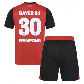 Bayer Leverkusen Jeremie Frimpong #30 Hemmatröja Barn 2024-25 Kortärmad (+ Korta byxor)