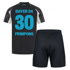 Bayer Leverkusen Jeremie Frimpong #30 Tredje Tröja Barn 2024-25 Kortärmad (+ Korta byxor)