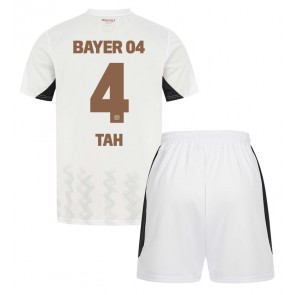 Bayer Leverkusen Jonathan Tah #4 Bortatröja Barn 2024-25 Kortärmad (+ Korta byxor)