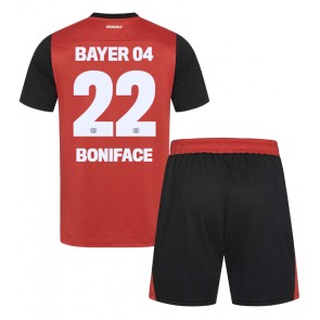Bayer Leverkusen Victor Boniface #22 Hemmatröja Barn 2024-25 Kortärmad (+ Korta byxor)