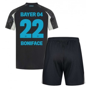 Bayer Leverkusen Victor Boniface #22 Tredje Tröja Barn 2024-25 Kortärmad (+ Korta byxor)
