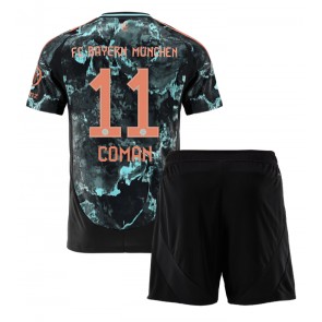 Bayern Munich Kingsley Coman #11 Bortatröja Barn 2024-25 Kortärmad (+ Korta byxor)
