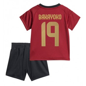 Belgien Johan Bakayoko #19 Hemmatröja Barn EM 2024 Kortärmad (+ Korta byxor)