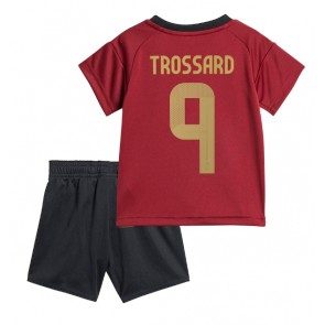 Belgien Leandro Trossard #9 Hemmatröja Barn EM 2024 Kortärmad (+ Korta byxor)