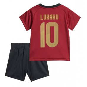 Belgien Romelu Lukaku #10 Hemmatröja Barn EM 2024 Kortärmad (+ Korta byxor)