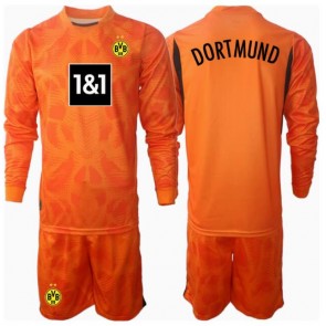 Borussia Dortmund Målvakt Tredje Tröja Barn 2024-25 Långärmad (+ Korta byxor)
