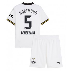 Borussia Dortmund Ramy Bensebaini #5 Tredje Tröja Barn 2024-25 Kortärmad (+ Korta byxor)