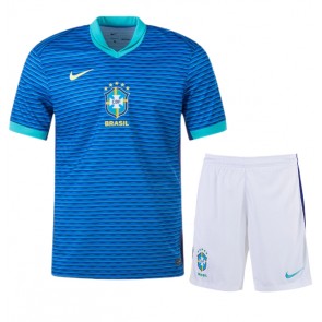 Brasilien Bortatröja Barn Copa America 2024 Kortärmad (+ Korta byxor)