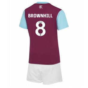 Burnley Josh Brownhill #8 Hemmatröja Barn 2024-25 Kortärmad (+ Korta byxor)