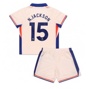 Chelsea Nicolas Jackson #15 Bortatröja Barn 2024-25 Kortärmad (+ Korta byxor)