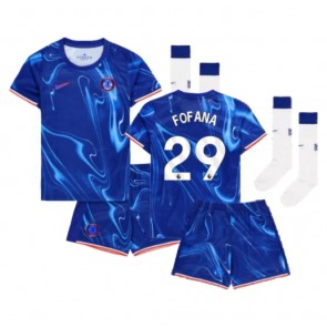 Chelsea Wesley Fofana #29 Hemmatröja Barn 2024-25 Kortärmad (+ Korta byxor)