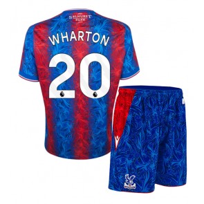 Crystal Palace Adam Wharton #20 Hemmatröja Barn 2024-25 Kortärmad (+ Korta byxor)