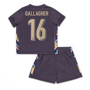 England Conor Gallagher #16 Bortatröja Barn EM 2024 Kortärmad (+ Korta byxor)