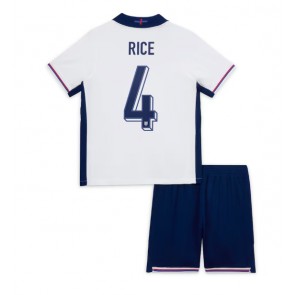 England Declan Rice #4 Hemmatröja Barn EM 2024 Kortärmad (+ Korta byxor)