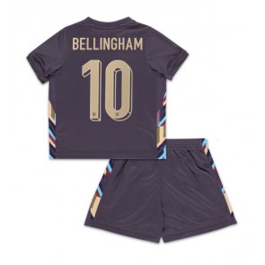 England Jude Bellingham #10 Bortatröja Barn EM 2024 Kortärmad (+ Korta byxor)