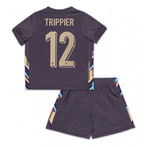 England Kieran Trippier #12 Bortatröja Barn EM 2024 Kortärmad (+ Korta byxor)