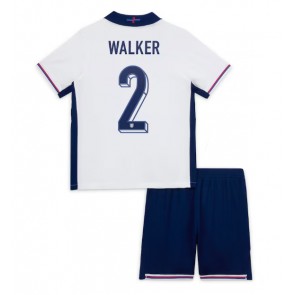 England Kyle Walker #2 Hemmatröja Barn EM 2024 Kortärmad (+ Korta byxor)