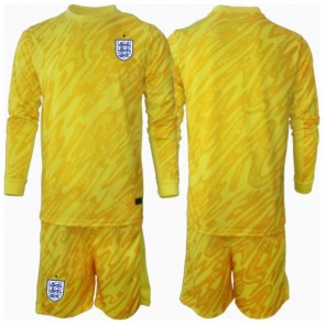England Målvakt Bortatröja Barn EM 2024 Långärmad (+ Korta byxor)