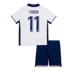 England Phil Foden #11 Hemmatröja Barn EM 2024 Kortärmad (+ Korta byxor)