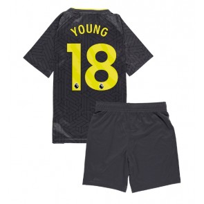 Everton Ashley Young #18 Bortatröja Barn 2024-25 Kortärmad (+ Korta byxor)