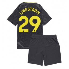 Everton Jesper Lindstrom #29 Bortatröja Barn 2024-25 Kortärmad (+ Korta byxor)