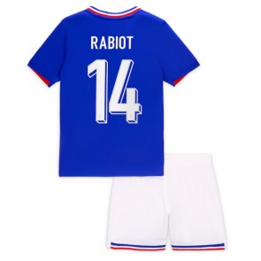 Frankrike Adrien Rabiot #14 Hemmatröja Barn EM 2024 Kortärmad (+ Korta byxor)