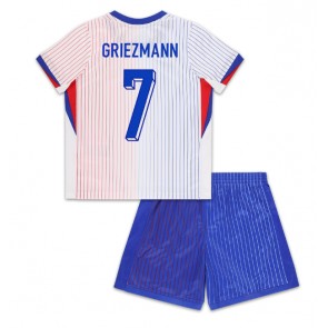 Frankrike Antoine Griezmann #7 Bortatröja Barn EM 2024 Kortärmad (+ Korta byxor)