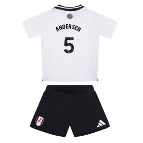 Fulham Joachim Andersen #5 Hemmatröja Barn 2024-25 Kortärmad (+ Korta byxor)