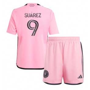 Inter Miami Luis Suarez #9 Hemmatröja Barn 2024-25 Kortärmad (+ Korta byxor)