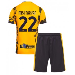 Inter Milan Henrikh Mkhitaryan #22 Tredje Tröja Barn 2024-25 Kortärmad (+ Korta byxor)
