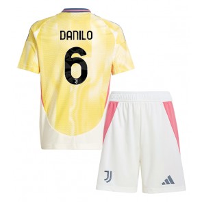Juventus Danilo Luiz #6 Bortatröja Barn 2024-25 Kortärmad (+ Korta byxor)