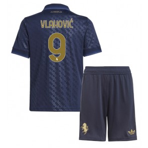 Juventus Dusan Vlahovic #9 Tredje Tröja Barn 2024-25 Kortärmad (+ Korta byxor)