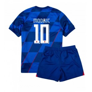 Kroatien Luka Modric #10 Bortatröja Barn EM 2024 Kortärmad (+ Korta byxor)