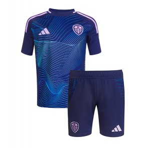 Leeds United Tredje Tröja Barn 2024-25 Kortärmad (+ Korta byxor)