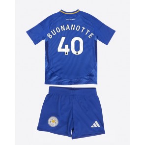 Leicester City Facundo Buonanotte #40 Hemmatröja Barn 2024-25 Kortärmad (+ Korta byxor)