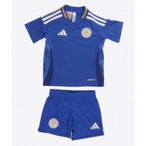Leicester City Hemmatröja Barn 2024-25 Kortärmad (+ Korta byxor)