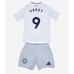 Leicester City Jamie Vardy #9 Tredje Tröja Barn 2024-25 Kortärmad (+ Korta byxor)