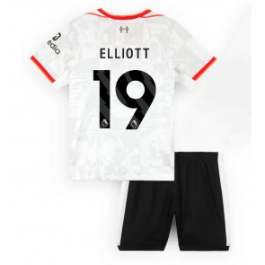 Liverpool Harvey Elliott #19 Tredje Tröja Barn 2024-25 Kortärmad (+ Korta byxor)