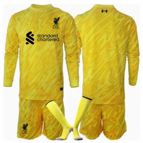 Liverpool Målvakt Tredje Tröja Barn 2024-25 Långärmad (+ Korta byxor)