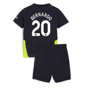 Manchester City Bernardo Silva #20 Bortatröja Barn 2024-25 Kortärmad (+ Korta byxor)