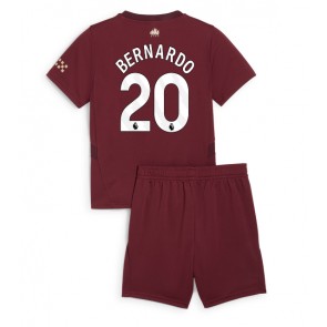 Manchester City Bernardo Silva #20 Tredje Tröja Barn 2024-25 Kortärmad (+ Korta byxor)