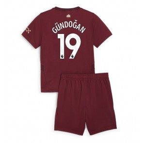 Manchester City Ilkay Gundogan #19 Tredje Tröja Barn 2024-25 Kortärmad (+ Korta byxor)