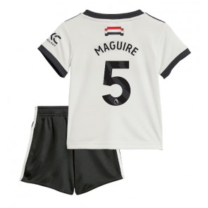 Manchester United Harry Maguire #5 Tredje Tröja Barn 2024-25 Kortärmad (+ Korta byxor)