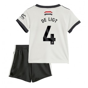 Manchester United Matthijs de Ligt #4 Tredje Tröja Barn 2024-25 Kortärmad (+ Korta byxor)