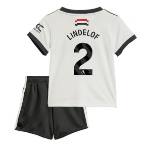 Manchester United Victor Lindelof #2 Tredje Tröja Barn 2024-25 Kortärmad (+ Korta byxor)