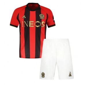 OGC Nice Hemmatröja Barn 2024-25 Kortärmad (+ Korta byxor)