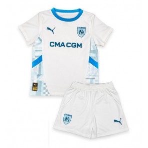 Olympique de Marseille Hemmatröja Barn 2024-25 Kortärmad (+ Korta byxor)