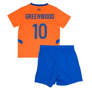Olympique de Marseille Mason Greenwood #10 Tredje Tröja Barn 2024-25 Kortärmad (+ Korta byxor)